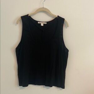 Boston Proper Black Sleeveless Tank Top